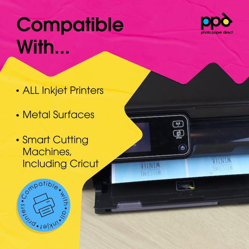 PPD 10 Sheets Printable Inkjet Magnetic Sheets Glossy Finish Premium 13mil Thick Photo Paper Quality, Instant Dry and Water-Resistant 8.5x11 (PPD-31-10) - Image 5